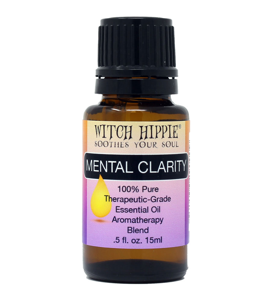 Witch Hippie MENTAL CLARITY Aromatherapy Essential Oil Blend 15ml