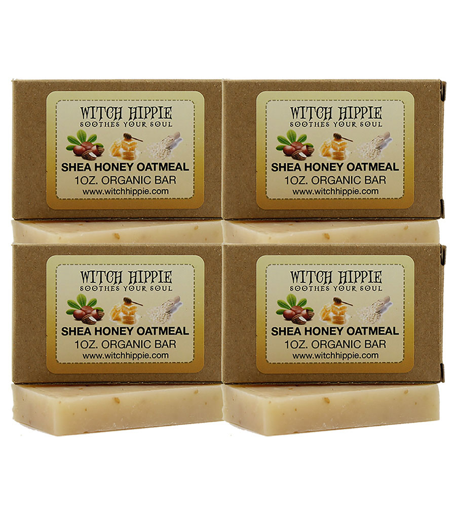 Witch Hippie 1oz Organic TRAVEL SIZE Bar Soaps (4 PACK)